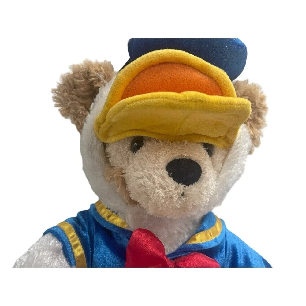 Disney Parks Duffy The Disney Bear Dressed As Donald Duck 17” Stuffed Animal Toy